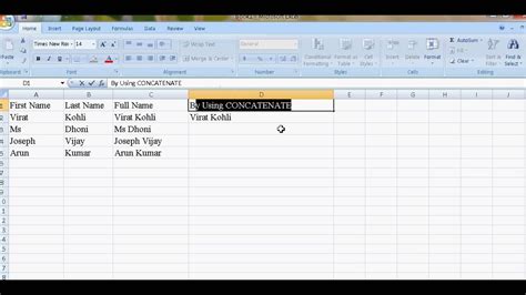 How To Merge Two Cells In Excel Youtube