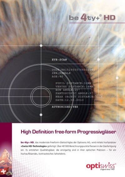 High Definition free form Progressivgläser Koch Optik