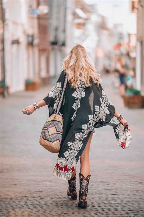 Festival Vibes Hippie Chic Kimono Bohemian Style Clothing Boho