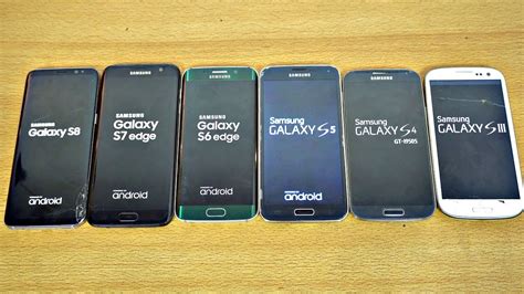 Samsung Galaxy S8 Vs S7 Vs S6 Vs S5 Vs S4 Vs S3 Speed Test 4k