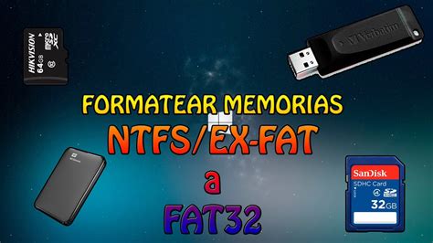 Como CONVERTIR Un Disco NTFS EX FAT A Formato FAT32 YouTube