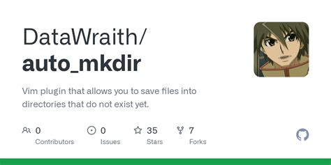 GitHub DataWraith Auto Mkdir Vim Plugin That Allows You To Save
