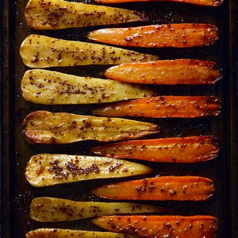 Roasted Carrots And Parsnips With Honey Mustard Glaze A Delicious