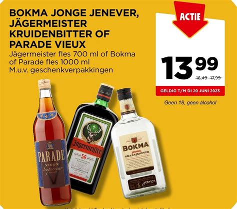 Bokma Jonge Jenever J Germeister Kruidenbitter Of Parade Vieux