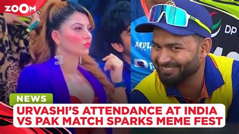 Urvashi Rautelas Attendance At India Vs Pakistan Match Sparks Meme Fest Youtube