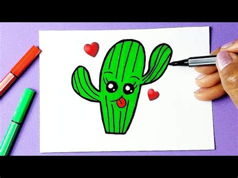 Como Desenhar Cacto Fofo Kawaii Desenho Para Desenhar Drawing To Draw