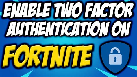 How To Enable 2FA On Fortnite EASY Enable Your Two Factor