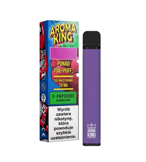 PAPIEROSY JEDNORAZOWE Aroma King Cool Grape 700 Mroźne Winogrono