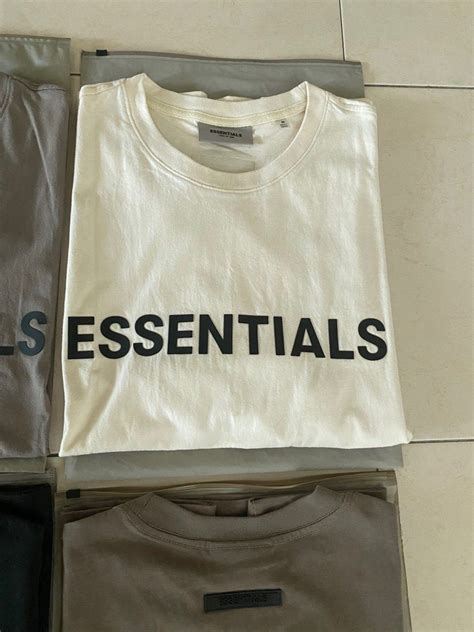 Original Fear Of God Essentials Tee Ss20 And Ss21 Mens Fashion Tops