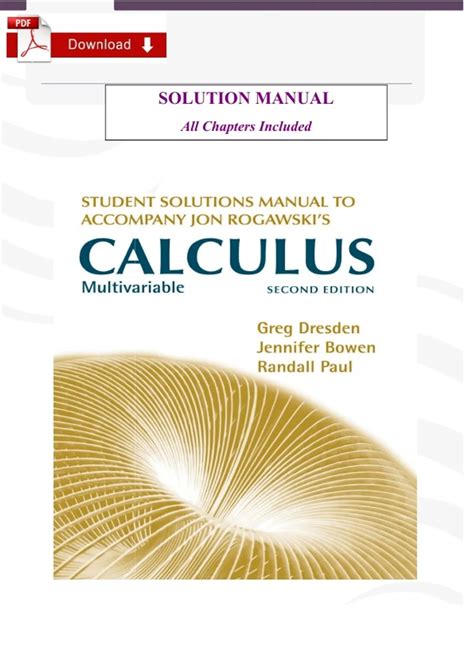 Jon Rogawski Calculus Second Edition Solution Manual