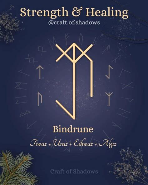 Bind Rune For Healing And Strength With Eihwaz Tiwaz Uruz And Algiz