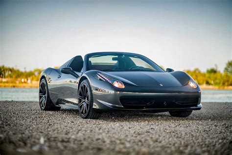 Ferrari 458 Spider Black Panda Exotic Car Rental