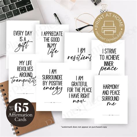 Affirmation Cards Printable Anxiety Cards Anxiety Relief Cards Digital Mental Health Printable ...