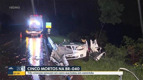 Cinco Pessoas Morrem Em Acidente Na BR 040 Em Nova Lima Na Grande BH