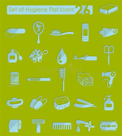 Set Of Hygiene Icons Stock Vector Illustration Of Exposition 98351947