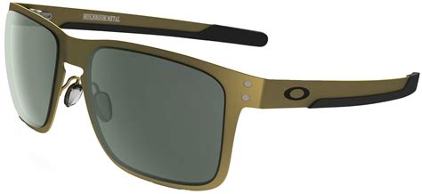 Oakley Holbrook Metal Sunglasses Gold Satin Dark Grey