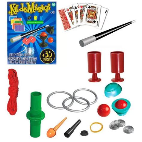 Kit De Mágica Infantil 35 Truques Varinha E Baralho Ark Toys