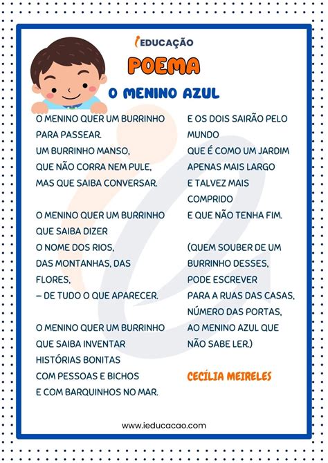 Poema para Educação Infantil PDF Gratuito