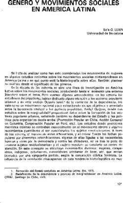 GENERO Y MOVIMIENTOS SOCIALES EN AMERICA LATINA