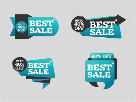 Best sale banners creative shopping colorful ribbons 577607 Vector Art at Vecteezy