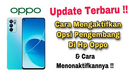 Cara Mengaktifkan Developer Option Di Oppo YouTube