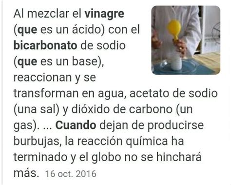 Que Pasa Cuando Mezclamos Bicarbonato Con Vinagre Y Por Que Es Un