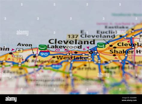 Lakewood ohio on a map hi-res stock photography and images - Alamy