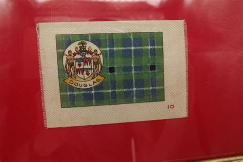 Douglas Clan Tartan framed Silk Antique | Etsy