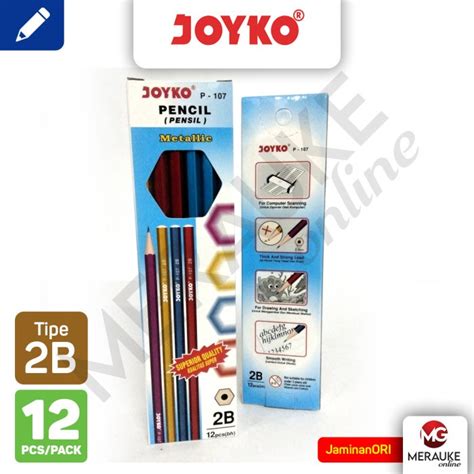 Jual Pensil Joyko P 107 2b 1 Box 12 Pcs Shopee Indonesia