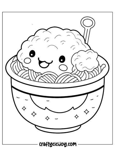 30 Cute Food Coloring Pages 100 Free PDF Printable Crafty Cici Joy