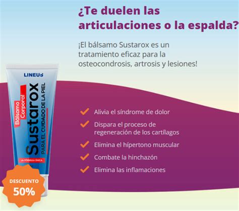 Sustarox Nicaragua Precio Instrucciones De Uso Comentarios Gel