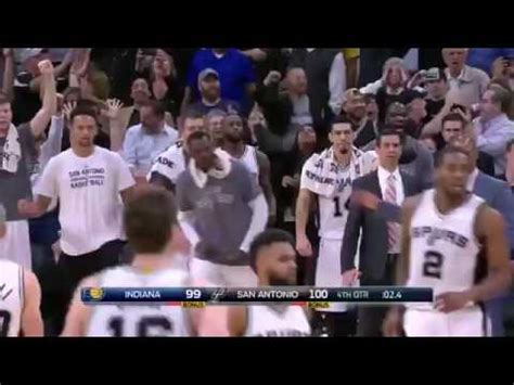 Kawhi Leonard CRAZY GAME WINNER Pacers Vs Spurs 3 1 17 16 17 NBA