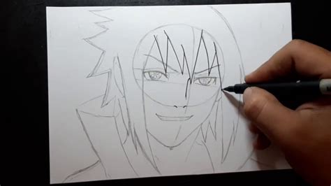 Como Desenhar O Sasuke Uchiha Passo A Passo Youtube