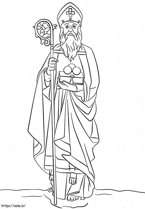 Saint Nicholas coloring page