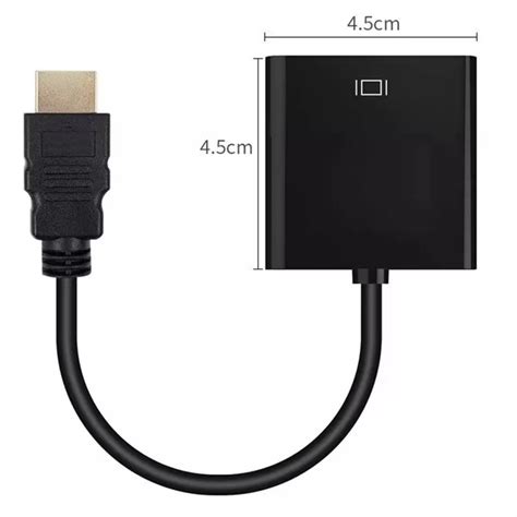 Преобразувател на HDMI цифров към VGA аналогов сигнал HDMI A мъжки