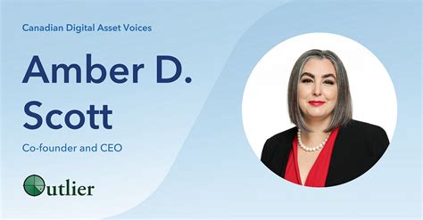 Canadian Digital Asset Voices Amber D Scott Co Founder And Ceo Of