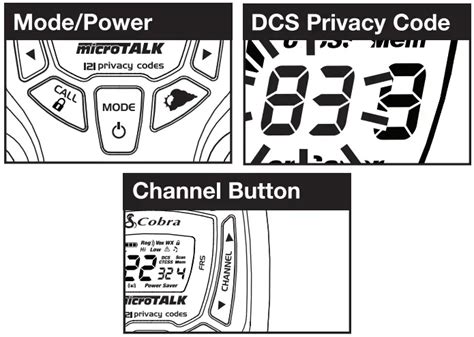 Cobra Acxt Mile Channel Way Radios User Manual