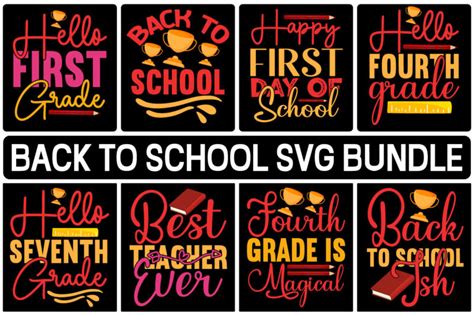 Back To School Svg Bundle Teacher Svg Monogram Svg School Bus Svg