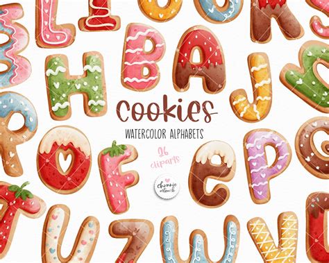 Cookies Alphabet, Christmas Alphabet, Valentines Alphabet, Love ...