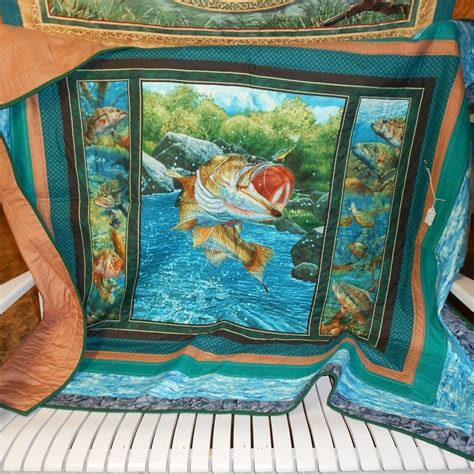 Fishing Quilt Etsy