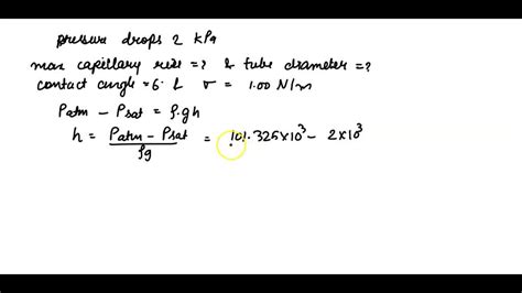 Solved A Capillary Tube Is Immersed Vertically In A Water Container