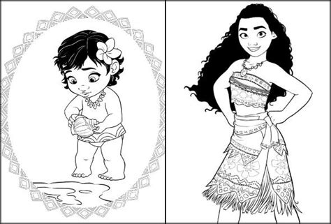 Desenhos De Moana Para Pintar E Colorir Como Fazer Em Casa