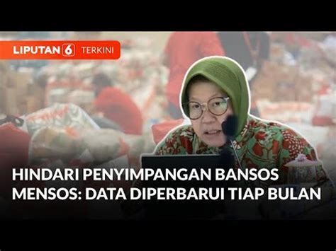 Hindari Penyimpangan Mensos Risma Minta Data Penerima Bansos