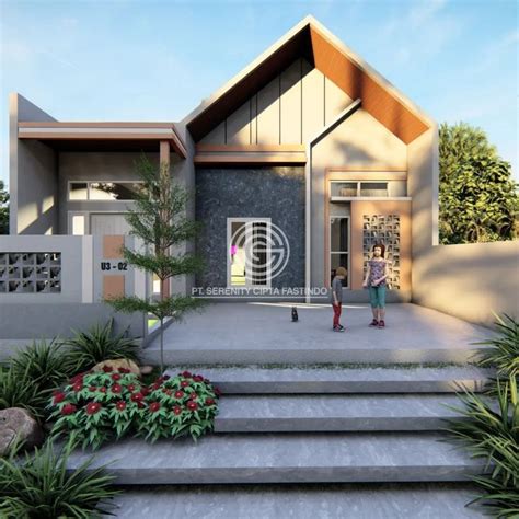 desain rumah modern  lantai berukuran  rumah scandinavian