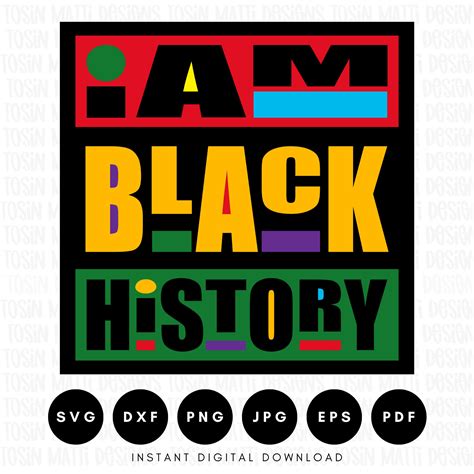 I Am Black History Svg Black History Month Black Excellence Svg