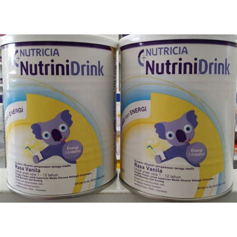 Jual NUTRINIDRINK POWDER VANILLA 400GR Shopee Indonesia