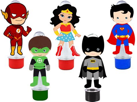 Tubete Liga da Justiça Cute 30 Unidades Elo7