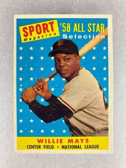 Topps Willie Mays All Star Matthew Bullock Auctioneers