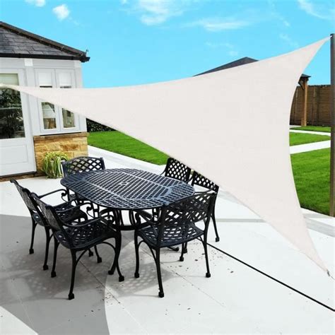 3 6X3 6X3 6M Crème Voile DOmbrage Triangle Hdpe Triangulaire Voile