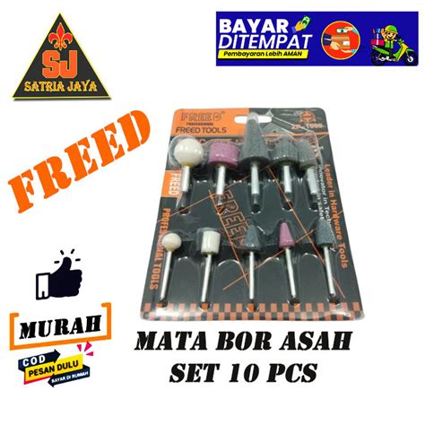 TERLARIS Set 10 Pcs Mata Bor Batu Asah Poles Ampelas Gerinda Tuner